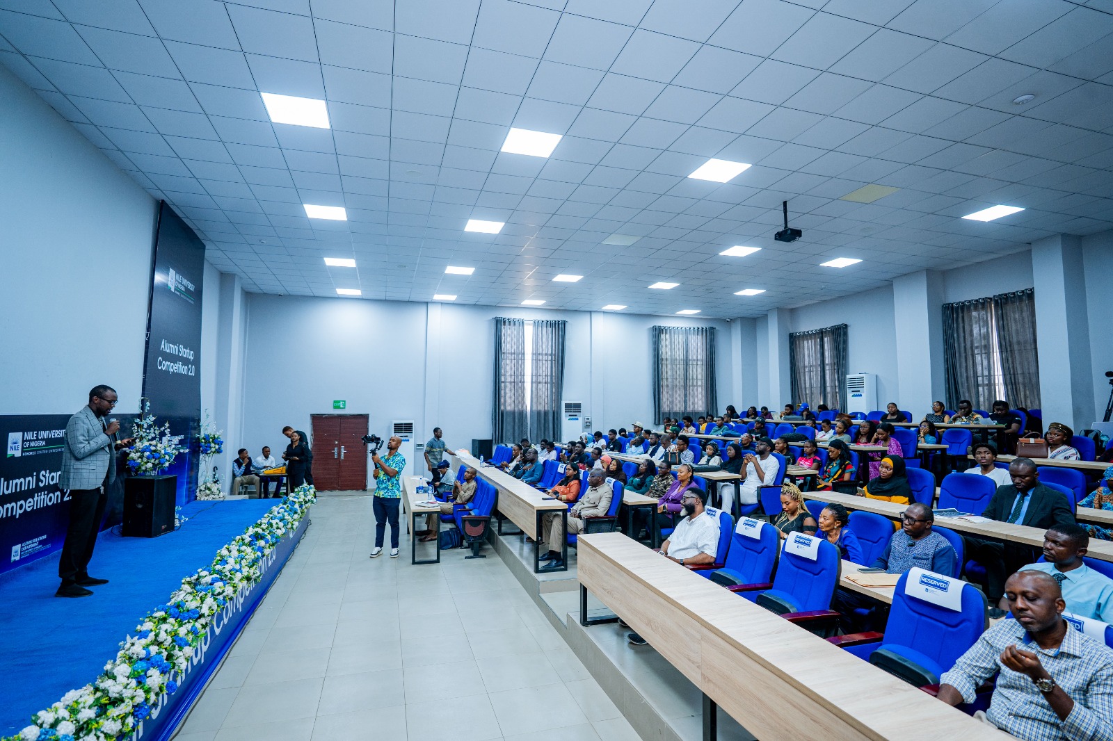 Award ceremony moment at Nile University